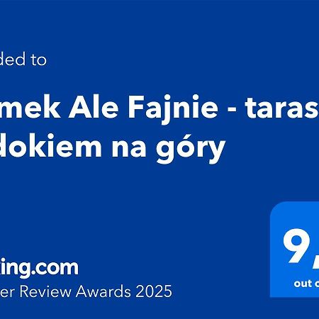 Domek Ale Fajnie - taras z widokiem na góry Karpacz Exterior foto