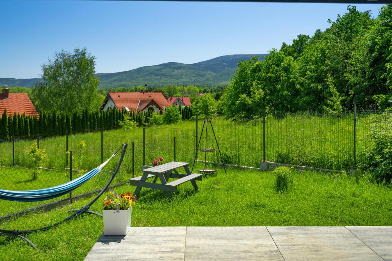 Domek Ale Fajnie - taras z widokiem na góry Karpacz Exterior foto