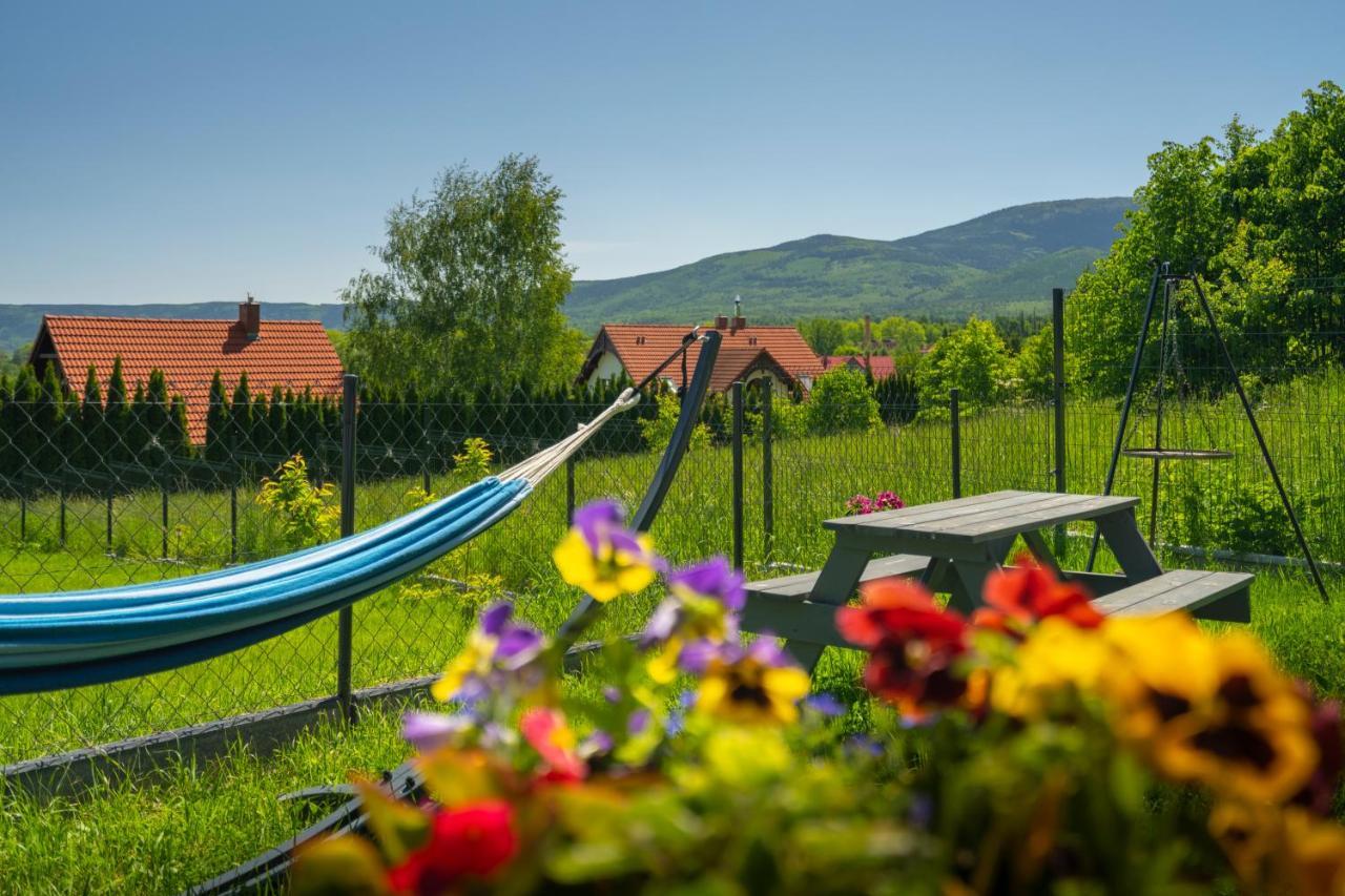 Domek Ale Fajnie - taras z widokiem na góry Karpacz Exterior foto