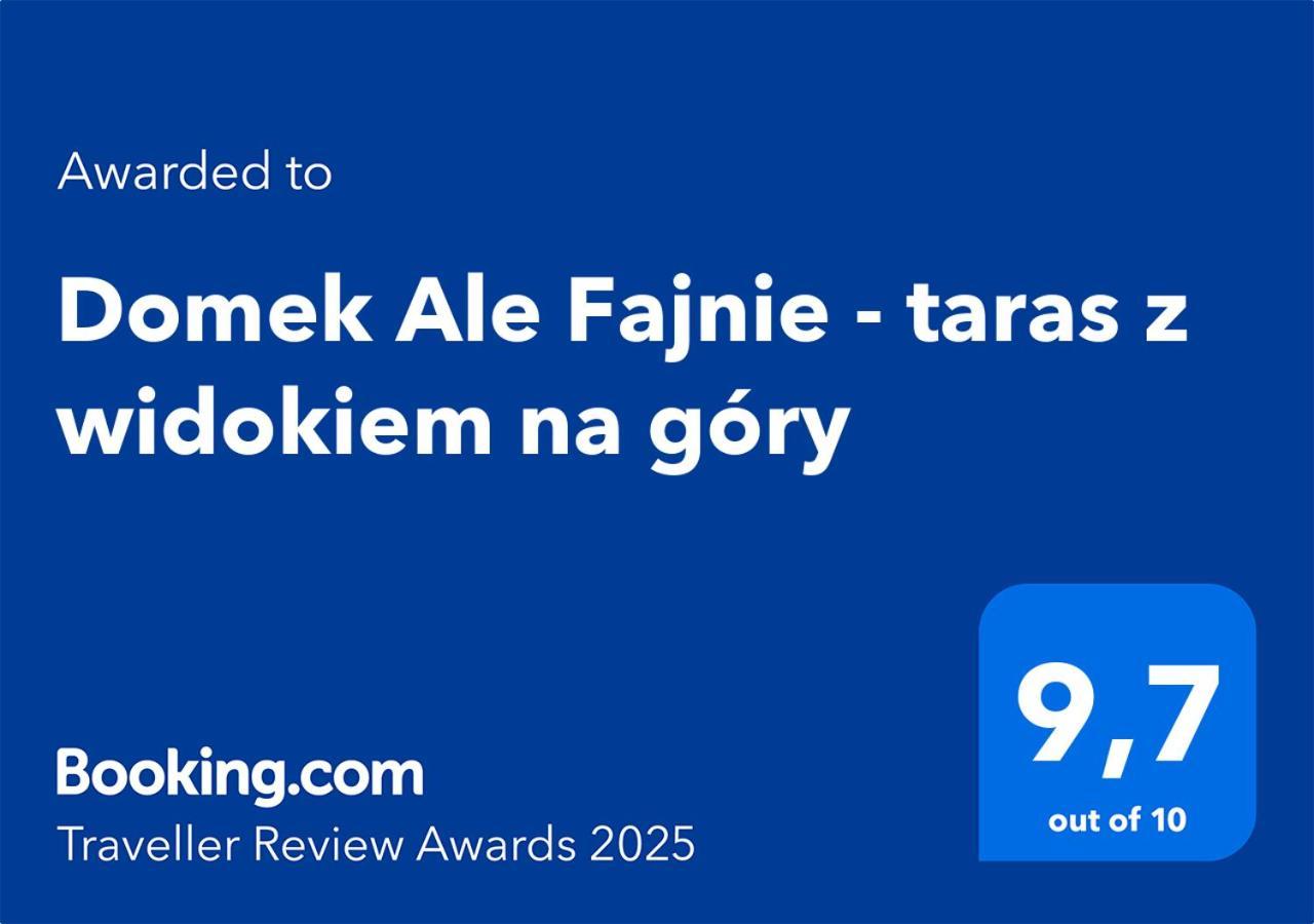 Domek Ale Fajnie - taras z widokiem na góry Karpacz Exterior foto